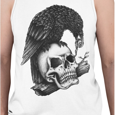 TANK TOP SKULL CROW